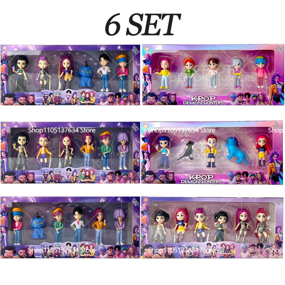 2026NEW Kpop Devil Hunter Rumi Zoe Mira anime colección de personajes de cloruro de polivinílico baratijas de escritorio regalo de Año Nuevo para niños