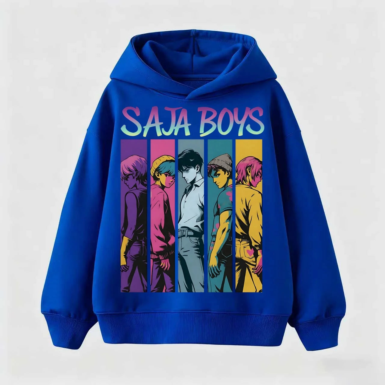 Sudadera con capucha de dibujos animados, serie KPOP Demon Hunters 2026: Sudadera con capucha fresca para niños y niñas, top informal a la moda