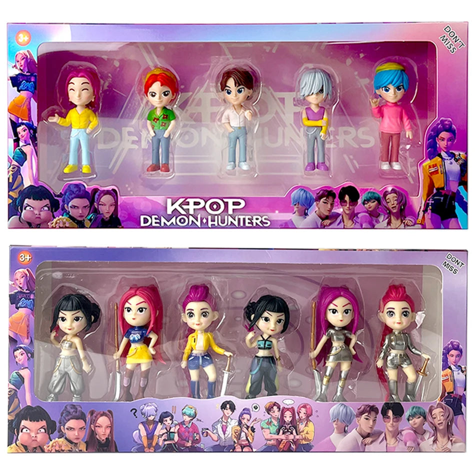 2026 Hot Kpop Devil Hunter Rumi Zoe Mira anime colección de personajes de cloruro de polivinílico baratijas de escritorio regalo para niños