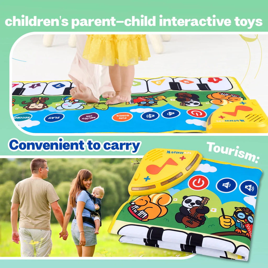 Instrumentos de juguete musical, almohadillas de piano, juguetes educativos musicales, estimulan las sentidos de los niños, estimulan el interés de los niños en la música