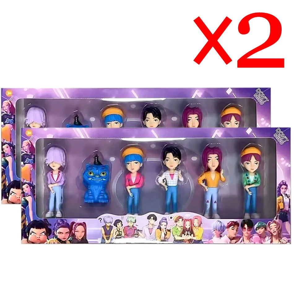 2026NEW Kpop Devil Hunter Rumi Zoe Mira anime colección de personajes de cloruro de polivinílico baratijas de escritorio regalo de Año Nuevo para niños