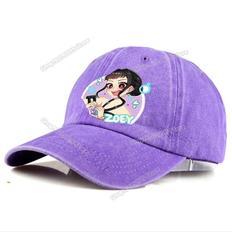 Gorras de Béisbol Retro Lavadas KPop Demon Hunters para Mujer y Niña, Gorras Snapback, Sombreros para el Sol, Gorra con Visera para Viajes al Aire Libre, Gorra Hip Hop Dad Hat