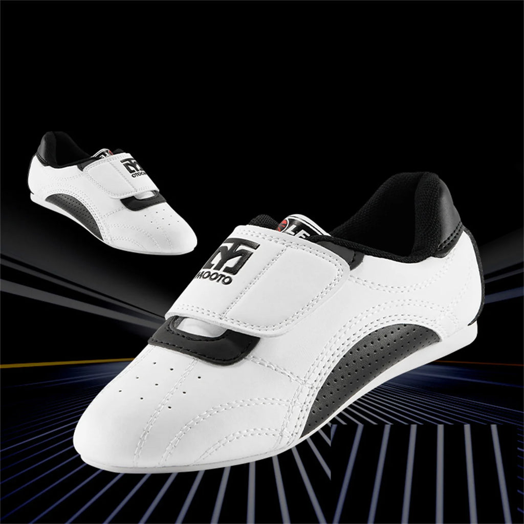 Zapatos de Taekwondo para niños y adultos, calzado de gimnasio, kung fu, Jujutsu, entrenamiento de karate, suela suave de goma transpirable