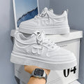Tenis Para Hombre 2025, zapatos deportivos informales Para Hombre, tendencia Primavera Verano, zapatos planos bajos de cuero, calzado para caminar para Hombre, versátil Plus
