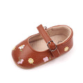 Sandalia de verano para bebé Estilo Mary Jane Linda flor bordada