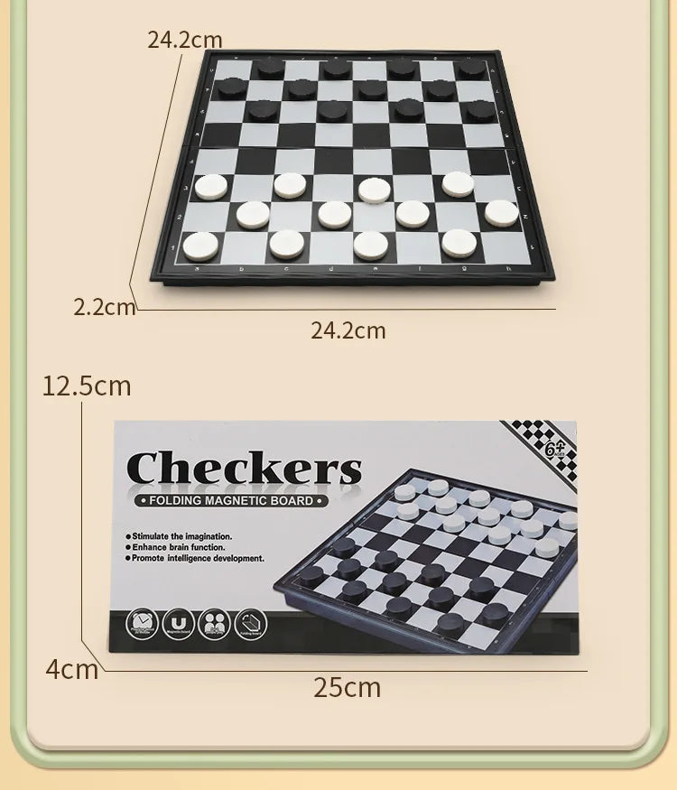 Mesa de juego de mesa magnética 9 en 1, alfombra grande, ajedrez volador/damas/ajedrez/serpiente/Backgammon/cuádruple/Tic-Tac-Toe, Fiesta en casa