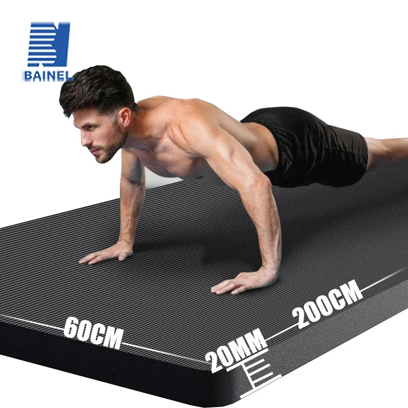Estera de Yoga de 20MM protección del medio ambiente antideslizante deportes Fitness comodidad estera de Yoga de espuma deportes Yoga y Pilates estera de gimnasia