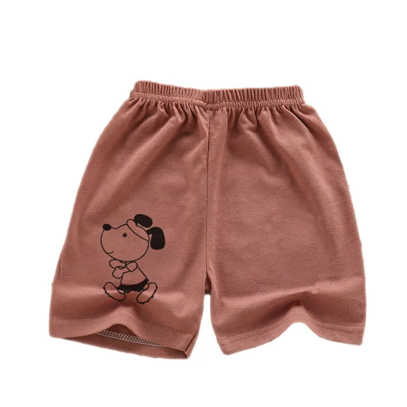 Pantalones cortos para niños y niñas, ropa para niños, pantalones cortos de algodón sólido transpirable de verano para bebés, pantalones cortos deportivos informales para playa elásticos