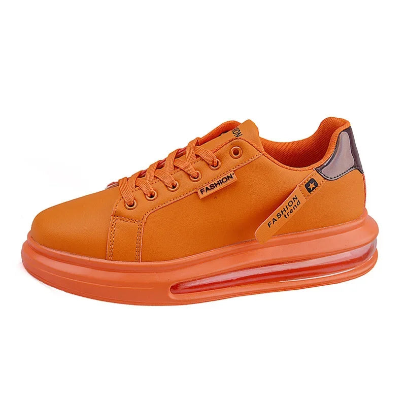Zapatillas de deporte con plataforma para hombre, zapatos informales, nuevos zapatos suaves y cómodos de cuero Pu, zapatos planos de marca de tendencia, zapatos informales para hombre, Tenis nuevos