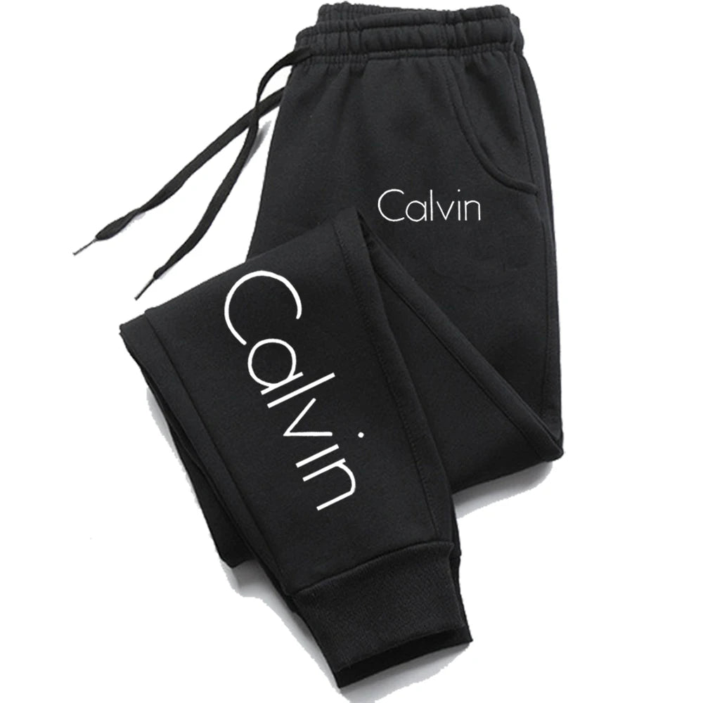 Pantalones deportivos informales estampados para correr para hombre y mujer, pantalones largos con cordón de otoño, pantalones de chándal sólidos para Fitness, ropa de gimnasio Unisex