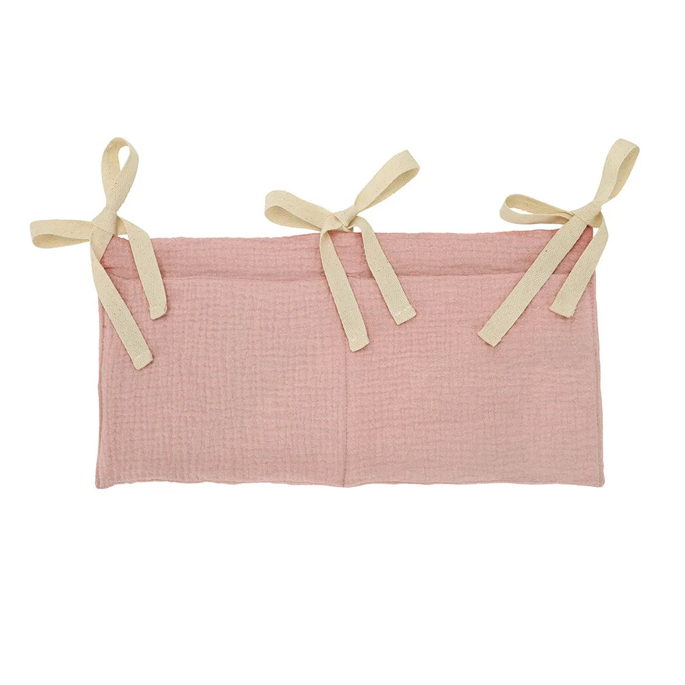 Organizador para cuna de bebé, bolsa de almacenamiento para cama Caddy, 2 bolsillos, colgante para cabecera de cama, organizador para pañales, juguetes y ropa