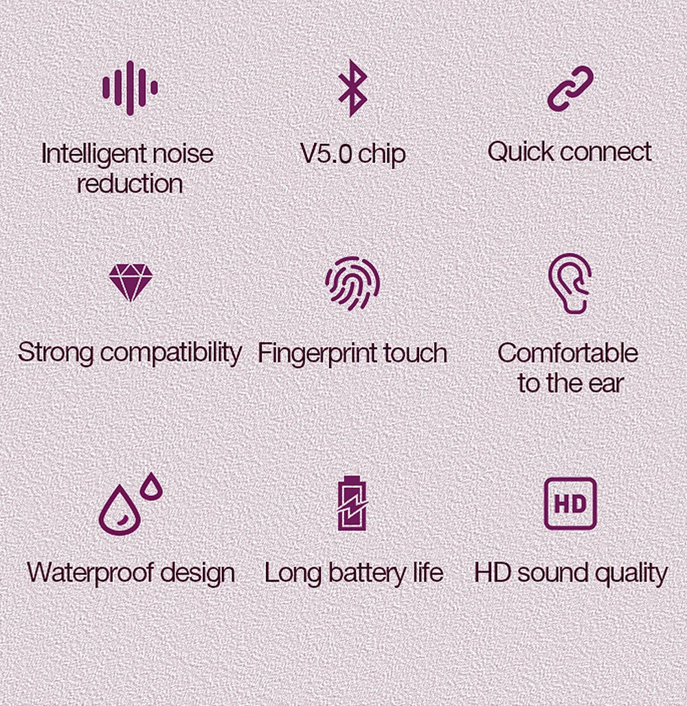 Original Thinkplus auriculares inalámbricos Bluetooth ANC auriculares con reducción de ruido HD micrófono llamada Gamer auriculares LED Control de pantalla táctil