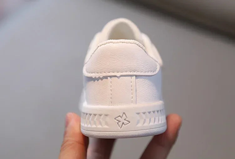 Zapatos informales para niños, zapatillas deportivas para niños, zapatillas de tenis transpirables, zapatos para bebés y niñas, zapatos planos blancos de moda de primavera para correr