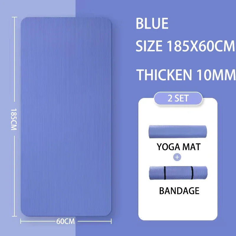Estera de Yoga de 20MM protección del medio ambiente antideslizante deportes Fitness comodidad estera de Yoga de espuma deportes Yoga y Pilates estera de gimnasia