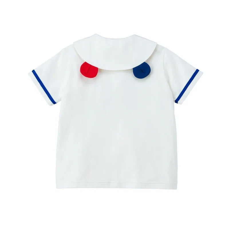 Camisas de manga corta para niños, Polo debajo de camisetas para niños, blusas para niñas, ropa para niñas, camisetas para bebés, camisetas bonitas para niños con gráfico