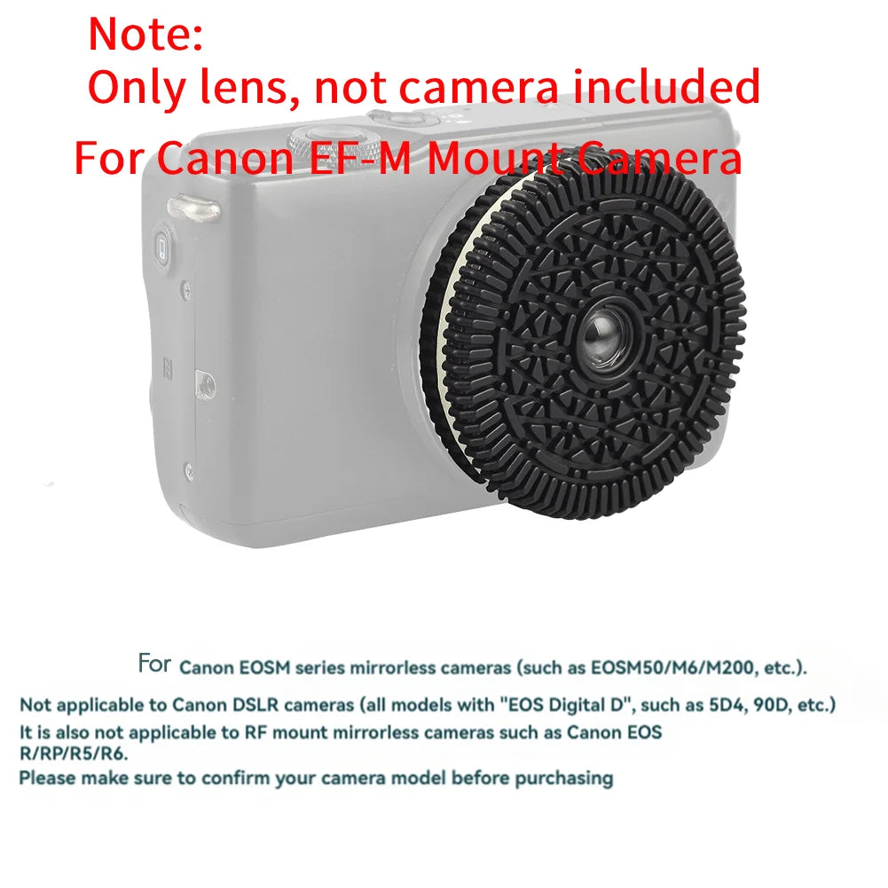 Lente tipo panqueque de enfoque libre F10 de 32mm para Sony E Mount/para Nikon Z-Mount/para cámaras sin espejo Fuji X-Mount/EF-M/M43 Mount Series