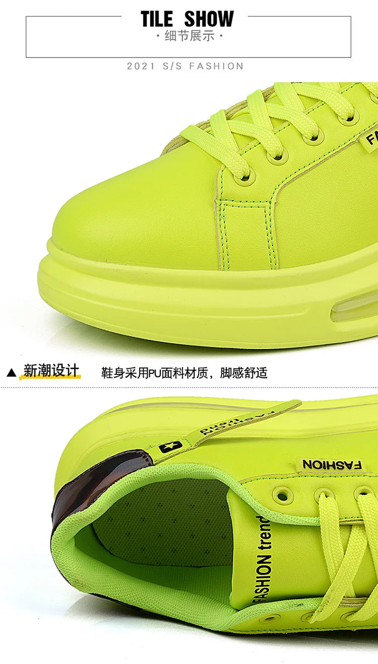 Zapatillas de deporte con plataforma para hombre, zapatos informales, nuevos zapatos suaves y cómodos de cuero Pu, zapatos planos de marca de tendencia, zapatos informales para hombre, Tenis nuevos