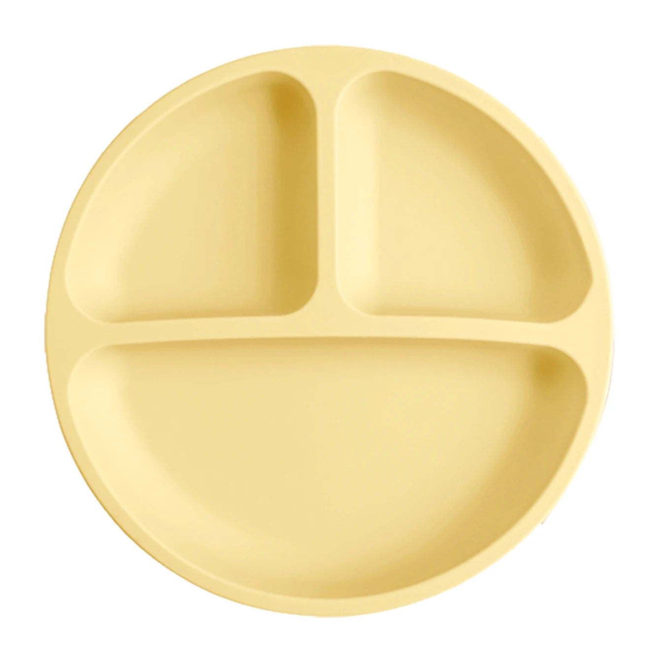 Plato de comedor de silicona con ventosa para bebé, platos sin BPA para niños, vajilla de entrenamiento con succión para niños, cuencos de alimentación para niños, cosas para bebés, 1 Uds.
