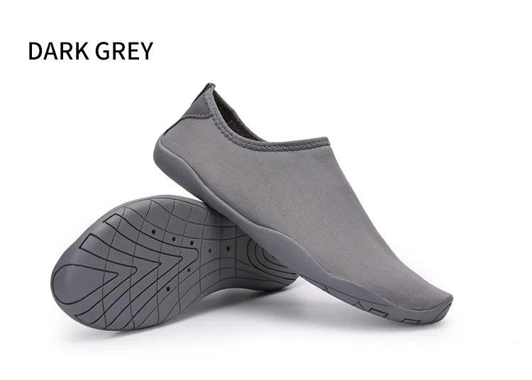 Zapatos acuáticos Unisex para parejas, zapatos de natación antideslizantes de suela blanda acolchados para exteriores, zapatos de playa de secado rápido para esnórquel, zapatos de Fitness