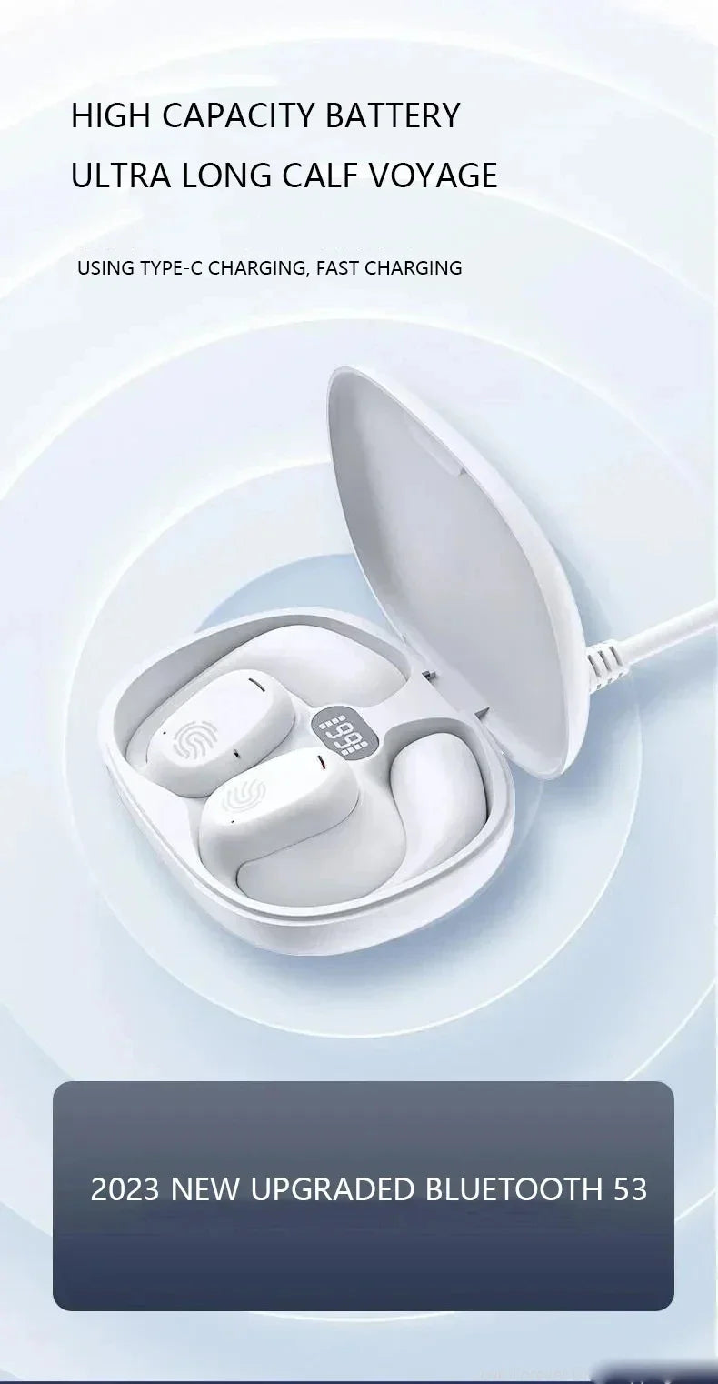 Auriculares Lenovo de conducción ósea, auriculares inalámbricos deportivos con Bluetooth 5,3, HiFi 9D, estéreo, resistentes al agua, TWS, Control táctil, cancelación de ruido
