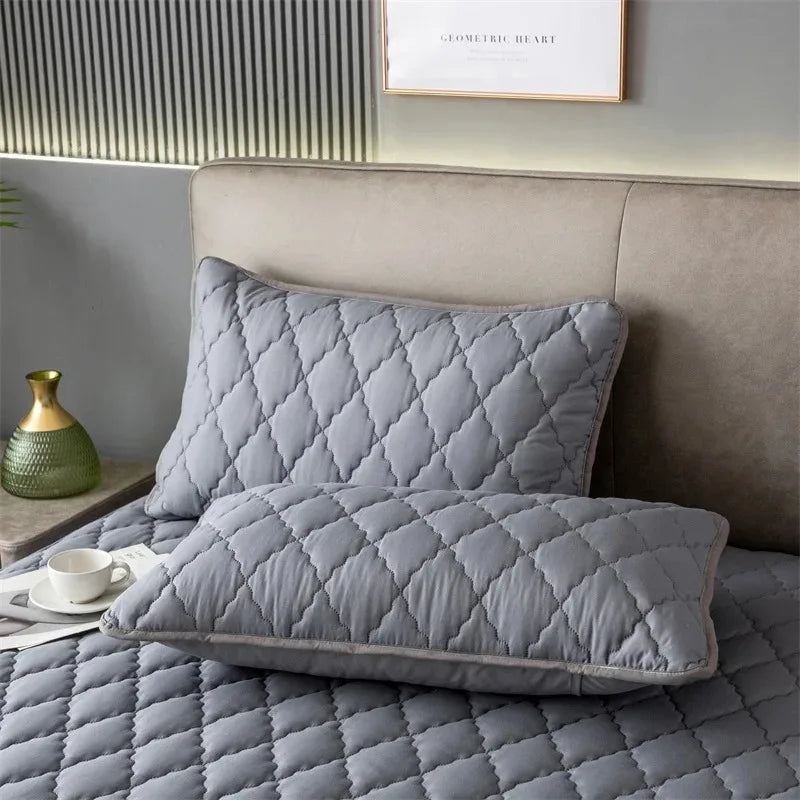 1/2 piezas funda de almohada impermeable antimanchas funda de almohada lavable a máquina decoración de dormitorio adecuada para niños y mascotas