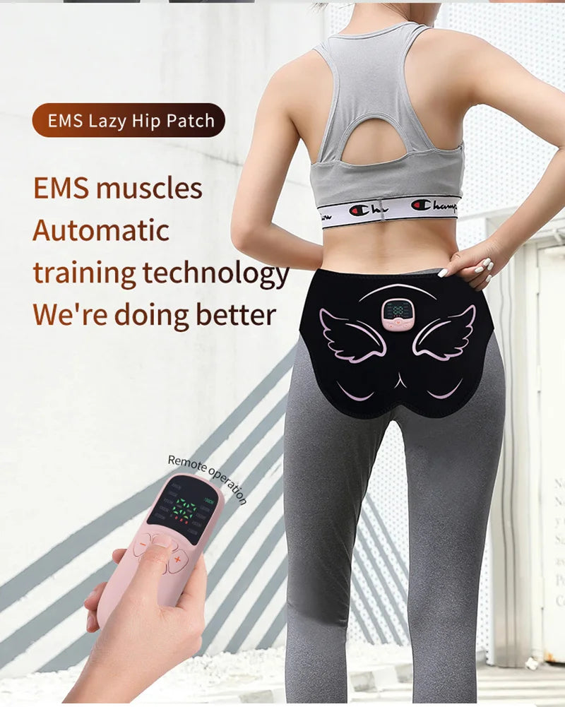 Estimulador muscular eléctrico de glúteos EMS, entrenador de caderas, recargable por USB, levantamiento de glúteos, tóner muscular, perder peso, quema de grasa, Fitness