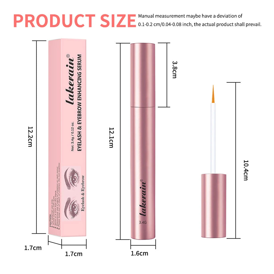 Suero potenciador de cejas, ingredientes naturales nutritivos para pestañas más largas, más gruesas y más abundantes, maquillaje de ojos, cosméticos