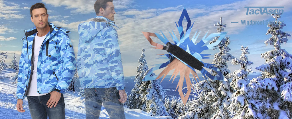 TACVASEN, chaquetas de montaña con forro polar, chaquetas de senderismo para hombre, abrigos con capucha extraíbles para exteriores, Parka de esquí y Snowboard, prendas de vestir de invierno
