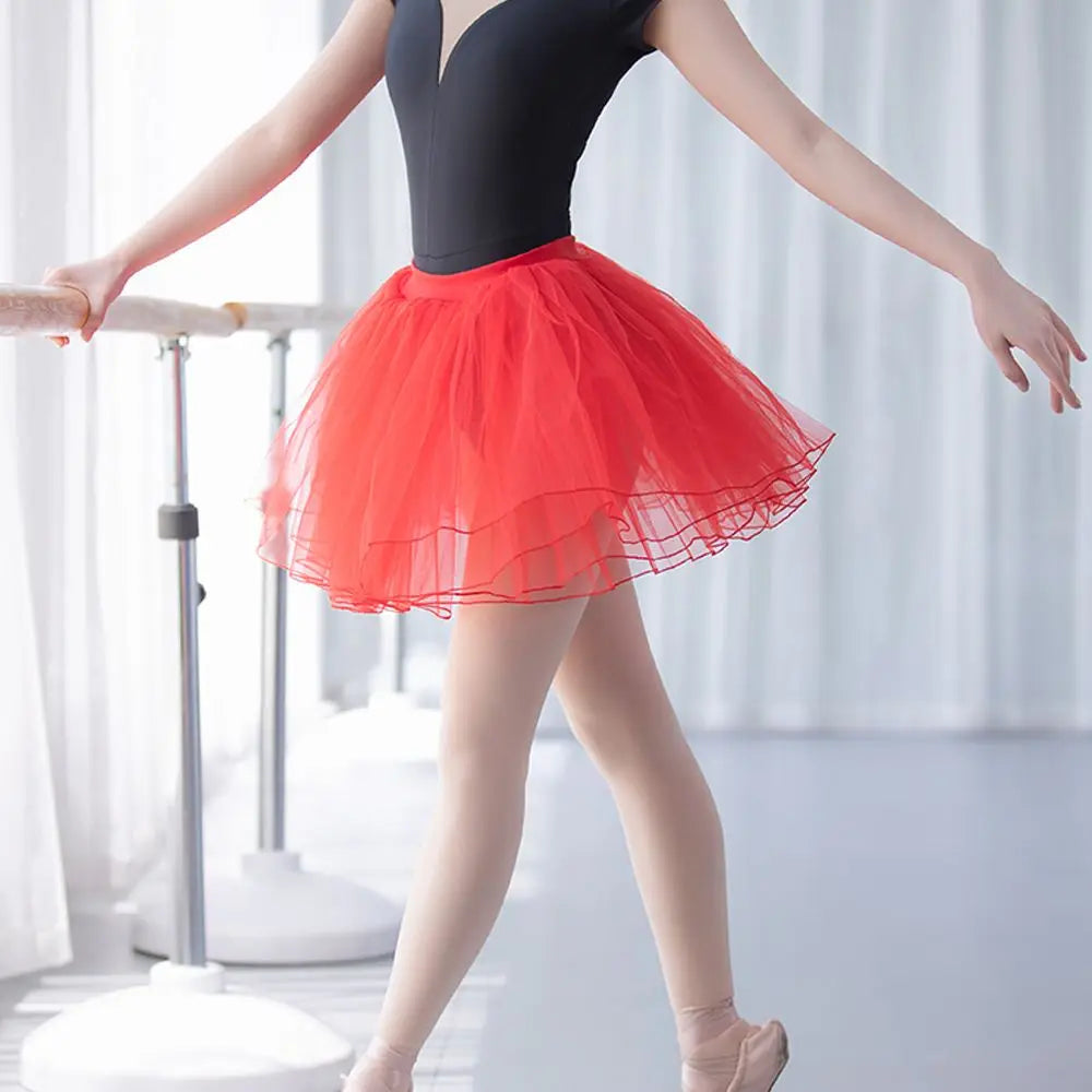 Faldas de Ballet Elásticas y Plisadas para Baile y Fiesta, Tutús, Faldas Voluminosas, Petticoat Estilo Lolita