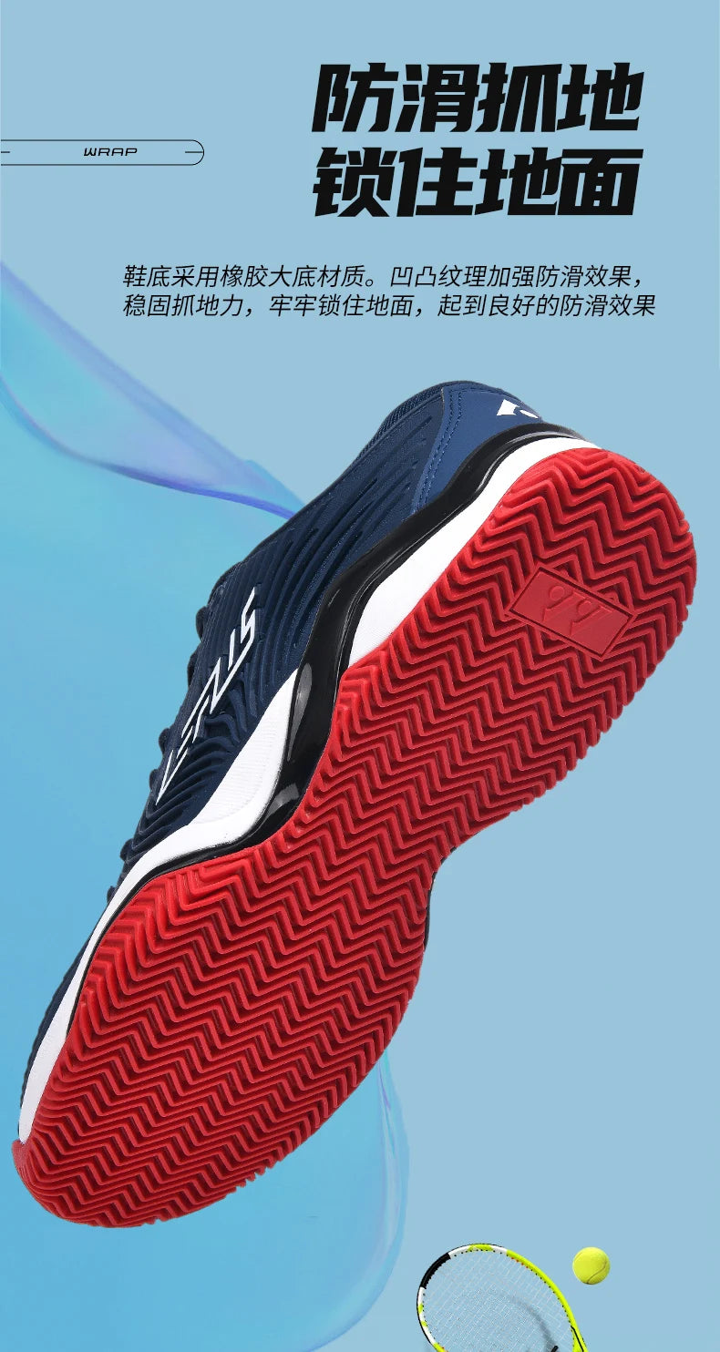 Zapatillas de tenis profesionales para hombres y mujeres, zapatillas de bádminton y voleibol transpirables para entrenamiento deportivo de interior, competición antideslizante