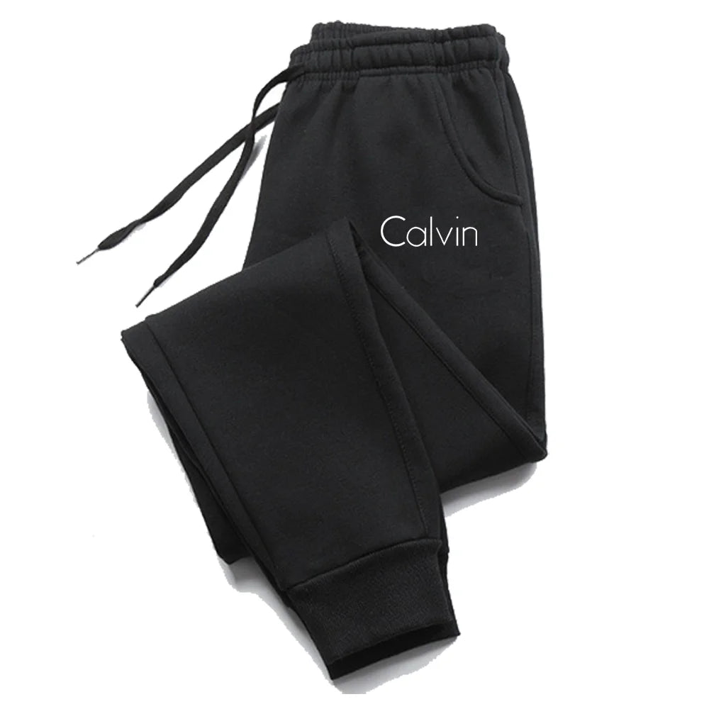 Pantalones deportivos informales estampados para correr para hombre y mujer, pantalones largos con cordón de otoño, pantalones de chándal sólidos para Fitness, ropa de gimnasio Unisex