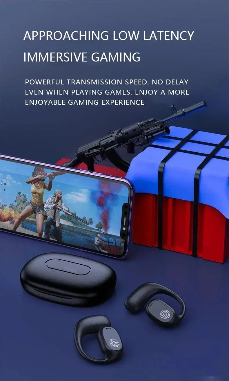 Auriculares Lenovo de conducción ósea, auriculares inalámbricos deportivos con Bluetooth 5,3, HiFi 9D, estéreo, resistentes al agua, TWS, Control táctil, cancelación de ruido