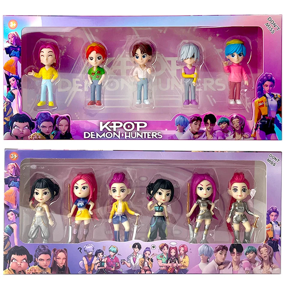 2026NEW Kpop Devil Hunter Rumi Zoe Mira anime colección de personajes de cloruro de polivinílico baratijas de escritorio regalo de Año Nuevo para niños