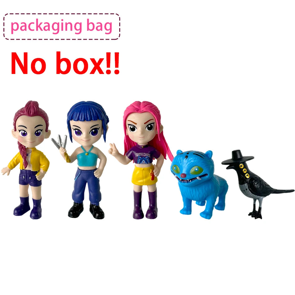 2026 Hot Kpop Devil Hunter Rumi Zoe Mira anime colección de personajes de cloruro de polivinílico baratijas de escritorio regalo para niños