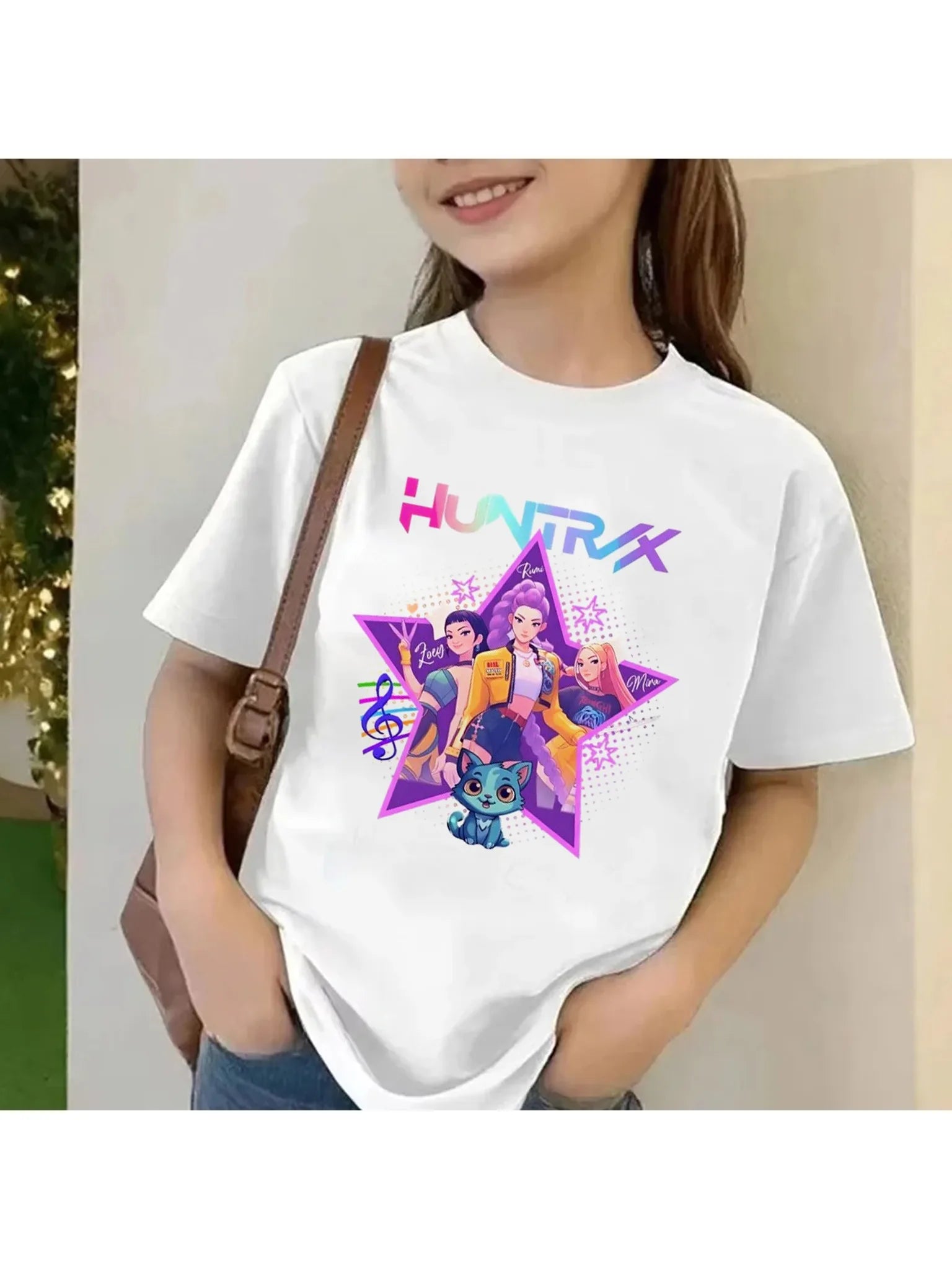 Camiseta Kpop Demon Hunters para niños, camiseta de manga corta para mujer, camiseta Saja para niños, camiseta Kpop Demon Hunters, ropa familiar para niños y niñas