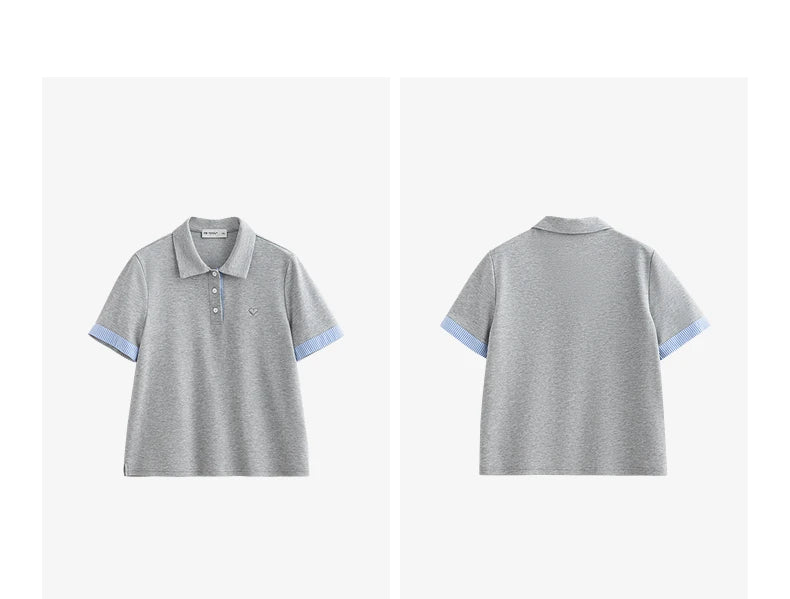 TOYOUTH Camiseta de manga corta para mujer, camisetas nuevas de primavera 2025 8521007