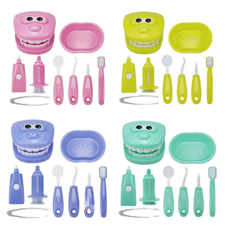 Juguetes Montessori para niños, interacción entre padres e hijos para niñas y niños, modelo de control de dientes, juego de rol para médicos, juguete de aprendizaje para bebés y niños