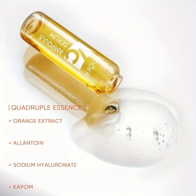 Suero de Vitamina C, Cada Caja Contiene 2 ml x 7 Ampollas, Satisface las Necesidades del Cuidado Facial Durante una Semana, Hecho con Ingredientes Suaves, Envasado Individualmente, Fácil de Usar, Seguro e Higiénico, Apto pa