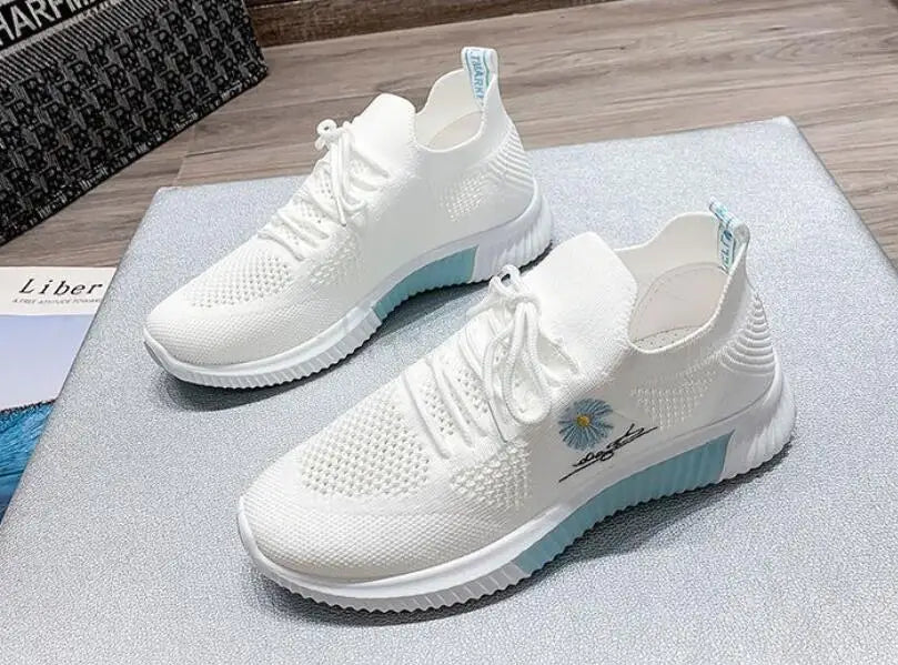 Zapatos deportivos para mujer, zapatillas deportivas informales, cómodas y elegantes, planas, bajas, bonitas, blancas, moda de éxito, tenis para mujer, verano 2025