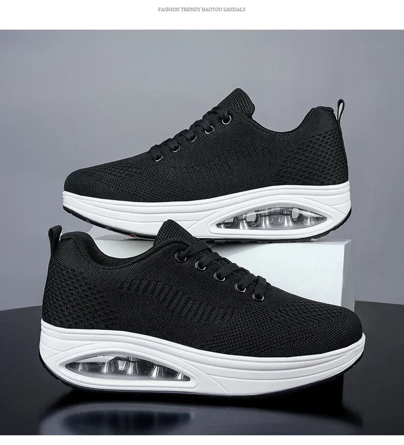Zapatos deportivos con plataforma para hombre, Tenis masculinos, Zapatillas, Zapatillas, zapatos blancos para mujer, deportes aéreos informales