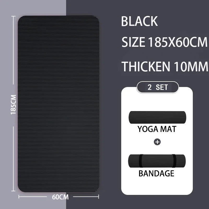 Estera de Yoga de 20MM protección del medio ambiente antideslizante deportes Fitness comodidad estera de Yoga de espuma deportes Yoga y Pilates estera de gimnasia