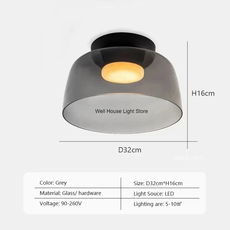 Lámpara de techo de cristal de niveles, lámpara de techo de cristal de lujo nórdica para restaurante, dormitorio, sala de estar, lámpara de techo led colorida