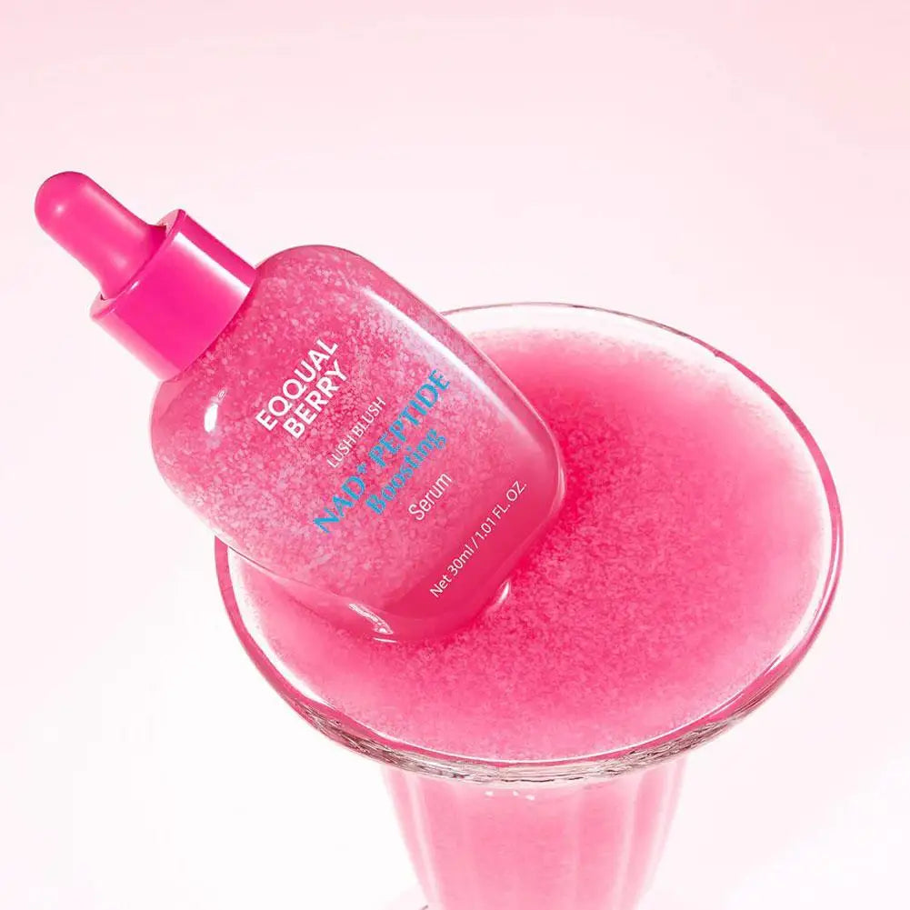 Eqqual Berry-esencia reafirmante para reducir los poros, suero iluminador de vitamina, suero rellenador de Bakuchiol, cuidado de la piel