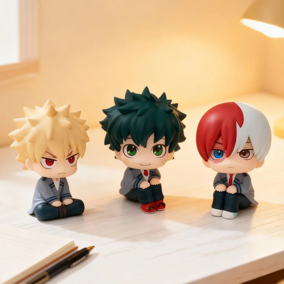 Nuevo My Hero Academia (MHA): Tomura Shigaraki / Izuku Midoriya / Katsuki Bakugo Linda figura de PVC Chibi |   Modelo de juguete coleccionable