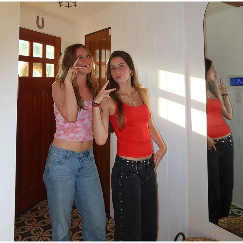 Pantalones vaqueros elegantes con decoración de perlas para mujer, pantalones de pierna ancha de cintura alta, ropa de calle nueva de moda, pantalones de lujo 2025