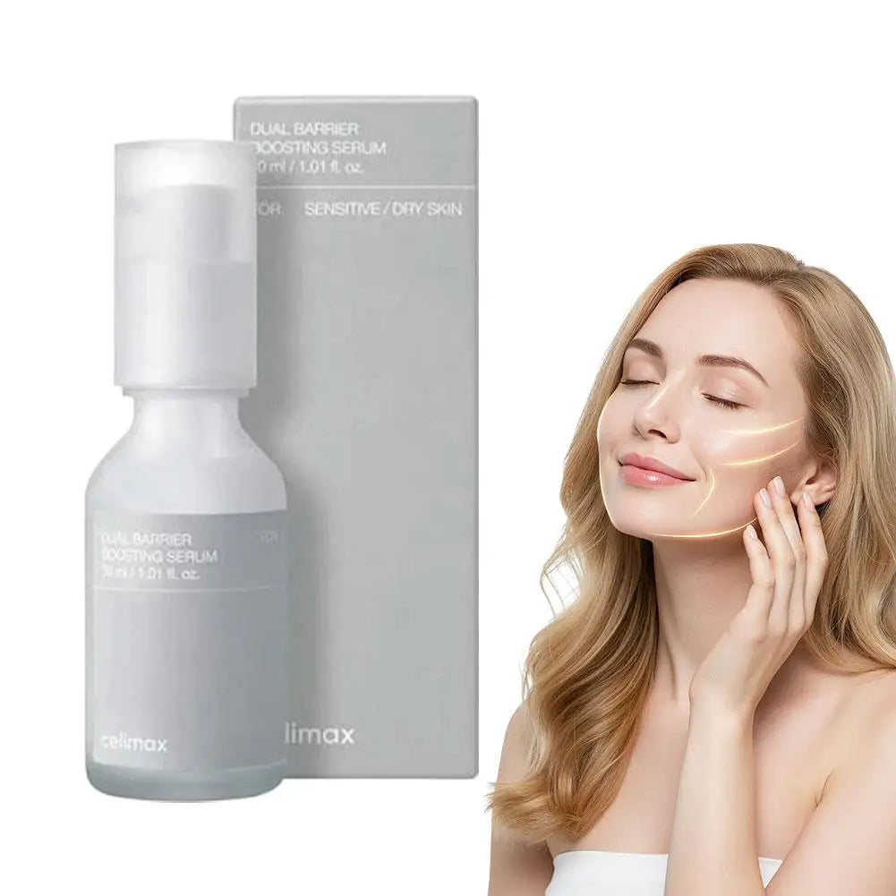 Suero Celimax de Doble Barrera para Piel Seca y Sensible, Calmante, Nutritivo Profundo e Hidratante, Esencia Facial Coreana Original