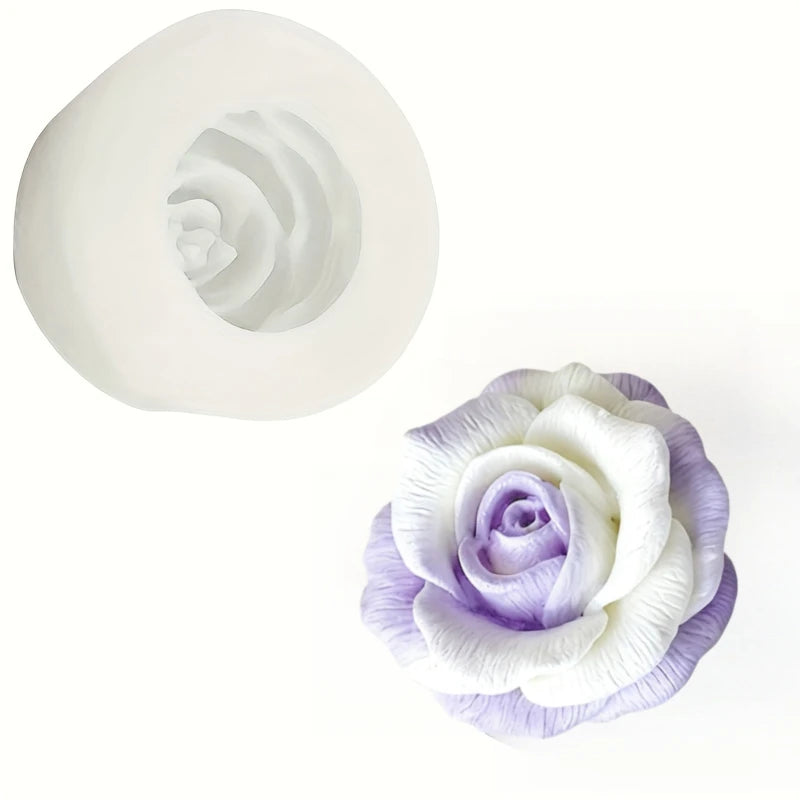 Elegante molde de silicona rosa: alta calidad, duradero, reutilizable, para arcilla polimérica, vela, fundición de resina, fabricación de joyas de aromaterapia, manualidades, día de San Valentín, regalo del día de la ma