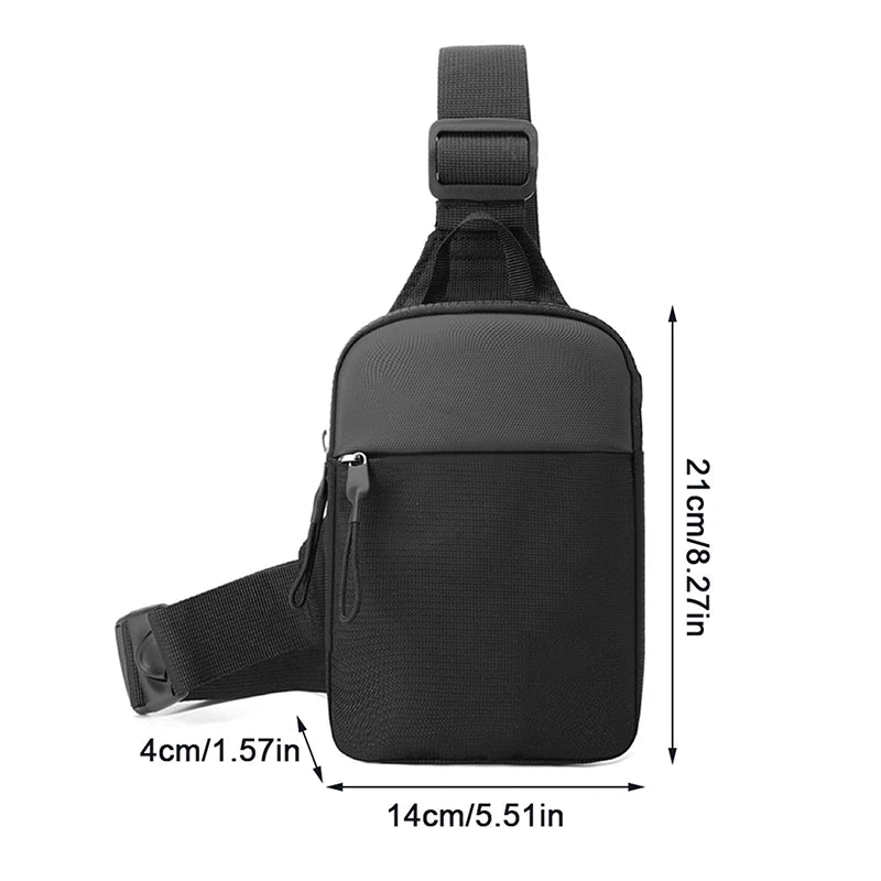 1Pieces Men's Chest Bag Fashion Small Canvas Shoulder Crossbody Bags Outdoor Mountaineering Bag Christmas Gifts