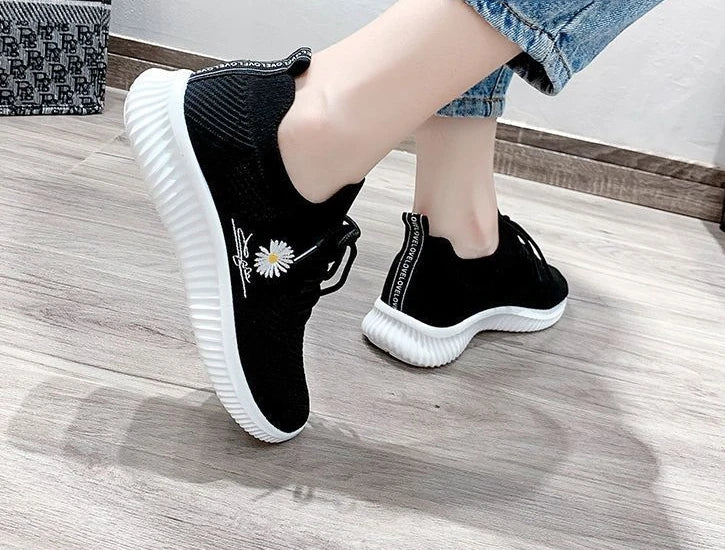 Zapatos deportivos para mujer, zapatillas deportivas informales, cómodas y elegantes, planas, bajas, bonitas, blancas, moda de éxito, tenis para mujer, verano 2025