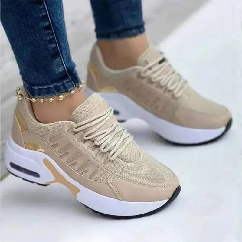 Tenis mujer zapatillas de deporte plataforma zapatos casuales 2025 nueva mujer comodidad malla antideslizante zapatos para correr de talla grande 43 zapatos de lujo para mujer